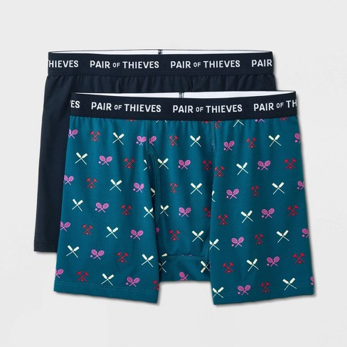 Pair Of Thieves 2 Pack Hustle Stretch Boxer Briefs - Men's Boxers in Green