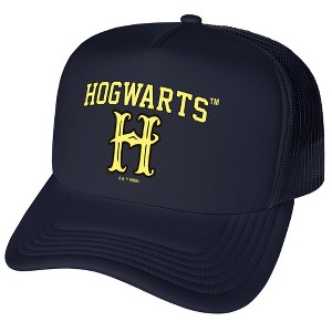 Harry Potter Hogwarts Arch Foam Trucker Cap Navy - 1 of 4