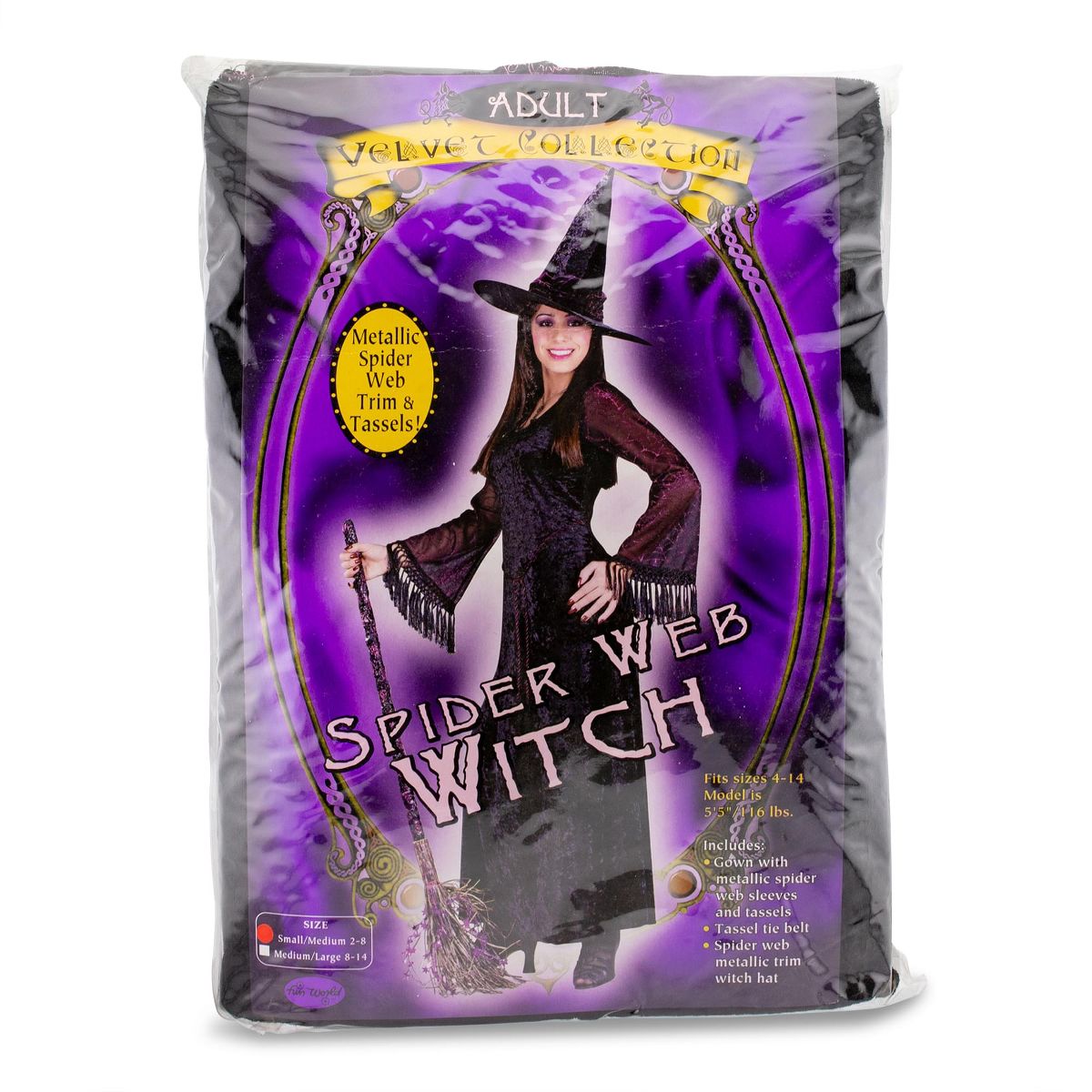 Funworld Spider Web Witch Costume - thumbnail 2