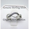 Infinity Black Ring Womens Sterling Silver Cubic Zirconia Ginger Lyne Collection - 2 of 4
