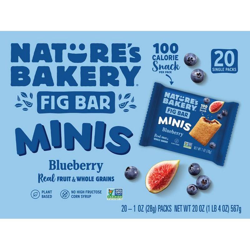 Nature&#39;s Bakery Blueberry Fig Bar MINIS - 20oz/20ct, 1 of 5