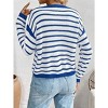 Coolmee Women's Tie Front Cardigan Long Sleeve Rib Knit Shrug Sweaters Crop Tops - 3 of 4