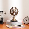 TopComfy Decorative Object Tabletop Globe on Aluminum Base for Elegant Home or Office Decor, Gold, 7.5"*7.5"*10.5" - 2 of 4