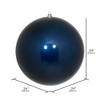 Vickerman Midnight Blue Ball Ornament - image 2 of 3