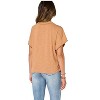 Women's Extended Short Sleeve Woven Top - Democracy - 3 of 4