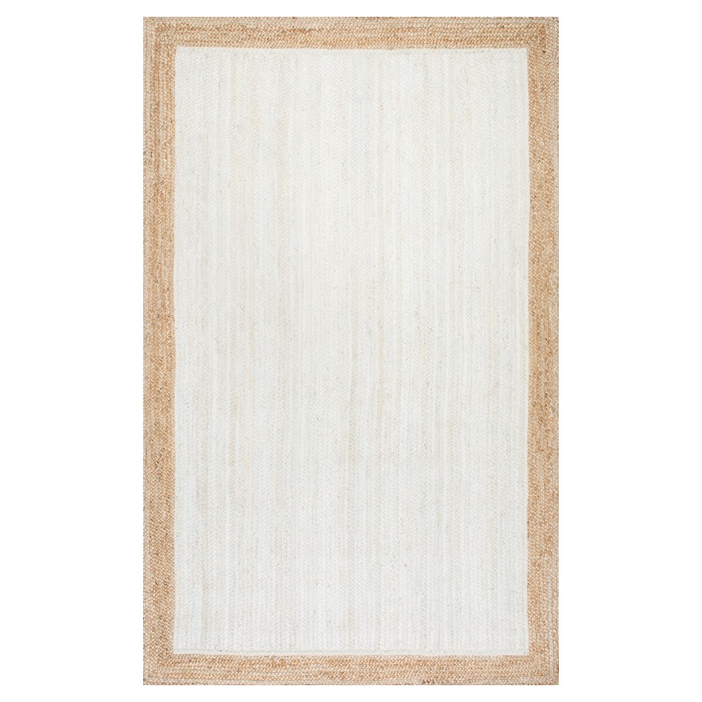 White Solid Loomed Area Rug - (3'x5') - nuLOOM