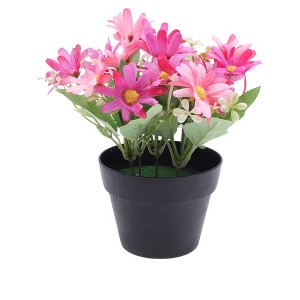 Unique Bargains Artificial Plants Cosmos Plastic 4.33"x4.33"x7.87" 1 Pc - 1 of 4