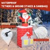 Angel Sar 7FT Christmas Inflatable Santa in Chimney, Up and Down Motion Blow Up Decoration with LED Lights for Outdoor - 4 of 4