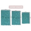 Bell Flower Collection Tufted Bath Rugs, Extra Soft and Absorbent, Non-Slip Bath Mats, Machine Washable Bath Mats, and Tub, 3 Piece Set, Turquoise - 3 of 4