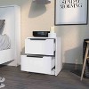 NicBex Nightstand with 2 Drawers,Modern Bedside Table with Unique Design,Side Table for Bedroom,Living Room - 4 of 4
