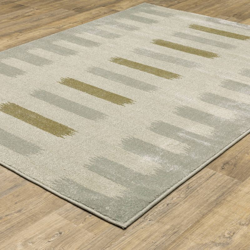 Bryant Abstract Striped Indoor Area Rug Beige/Gray - Captiv8e Designs, 4 of 12