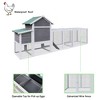Kumasinova 122" Large Wooden Chicken Coop with Nesting Boxes,Outdoor Poultry Cage with Wire Fencing,Spacious Chicken House for Hens - 4 of 4