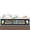 Big Dot of Happiness Cheers and Beers to 50 Years - Happy 50th Birthday Decorations Party Banner - 3 of 4