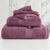 Egyptian Cotton Ultra Plush Quick Dry Towel and Washcloth Set by Blue Nile Mills - 2 of 4
