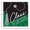 Creative Converting Class of 2025 Graduate Emerald Green Paper Beverage Napkins 108ct - 4 of 4