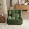 Sapphtopaz 1pc Accent Chair Upholstered Swivel Chair with Switchable Head Pillow and Waist Pillow, Oversize Glider Chair Comfy Chair for Living Room - 3 of 4