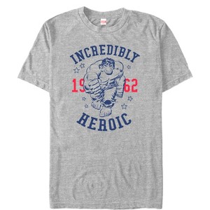 Men's Marvel Fourth of July  Hulk Incredibly Heroic 1962 T-Shirt - 1 of 4