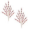 Melrose Red Jewel Bead Spray (Set of 2) - 2 of 3