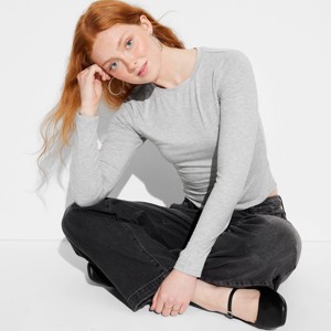 Women's Long Sleeve Base Layer T-Shirt - Wild Fable™ - 1 of 4
