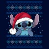 Men's Lilo & Stitch Santa Hat Ugly Sweater Sweatshirt - 2 of 4