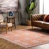 Nuloom Sky Pet Friendly Machine Washable Global Inspired Area Rug, 4' x 6', Rust - 2 of 4