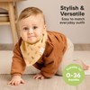 8pk Organic Baby Bandana Bibs, Baby Drool Bibs for Baby Boy, Girl, Baby Bibs for Infant, Newborn - 4 of 4