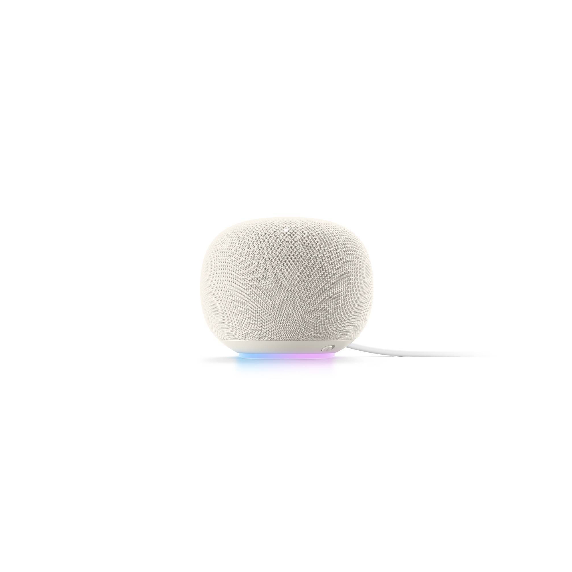 Google Home Speaker - Smart Speaker with 360 Degree Sound and Gemini For Home Voice Assistant - Porcelain