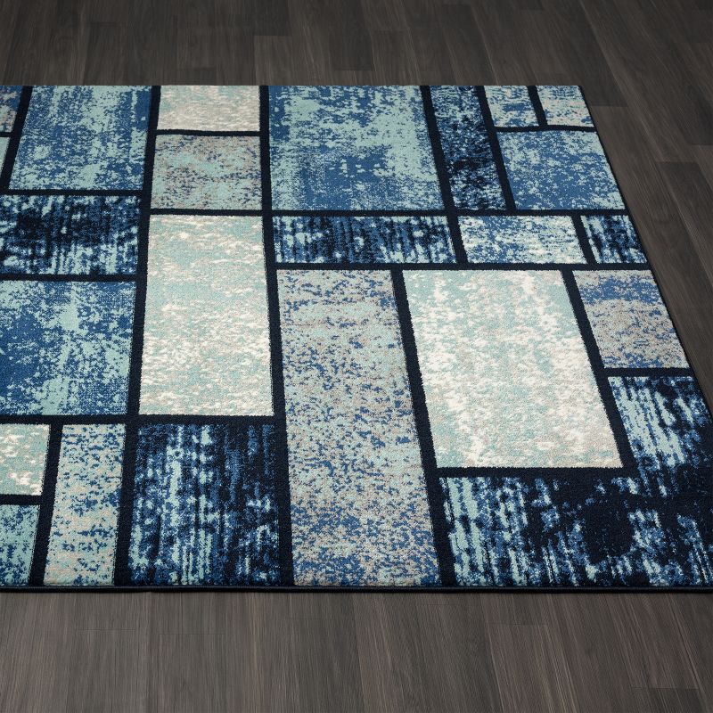 Luxe Weavers Geometric Squares Modern Colorblock Area Rug, 4 of 10