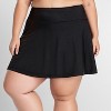 Calypsa Women's High Waisted Chlorine Resistant Flowy Swim Skirt With Attached Shorts - image 4 of 4