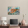 Art Remedy Relaxing Tiger Tropical Jungle Animals Wall Art Unframed - 2 of 4