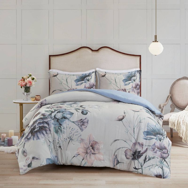 Maddy Cotton Printed Duvet Cover Set - Madison Park, 5 of 15