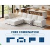 Oversized 9-Piece Modular Sectional - U Shaped Chenille Convertible Sofa with Storage (Beige 9 Seater) - 3 of 4