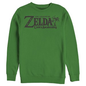 Men's Nintendo Legend of Zelda Link's Awakening Switch Logo Sweatshirt - 1 of 3
