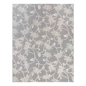 Reyn Spooner 9'x13' Kona Coast Polynesian Pareau Flatweave Indoor Outdoor Accent Rug Gray - 1 of 4