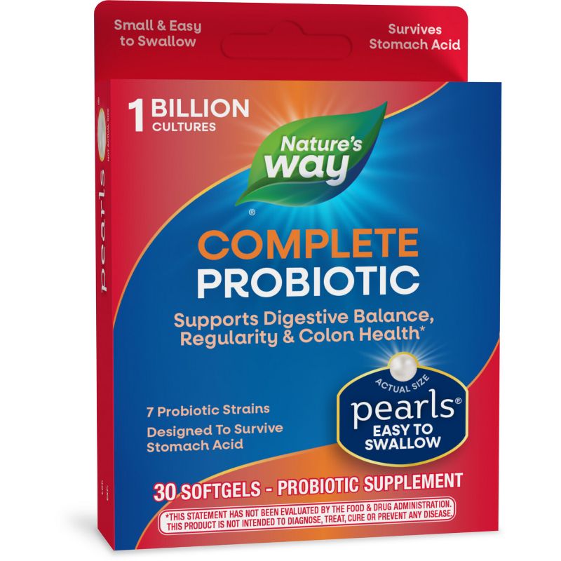 Nature&#39;s Way Complete Probiotic Pearls Softgels - 30ct, 1 of 10
