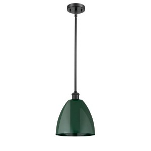 Plymouth Dome - 1 Light Stem Hung Pendant In Industrial Style-10.88 Inches Tall and 9 Inches Wide - 1 of 1