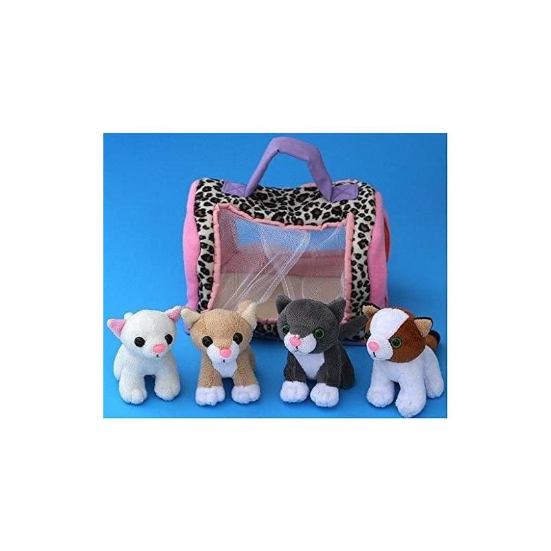 KOVOT Plush Pet Kittens with Interactive Meowing Sounds and Kitty Cat Carrier, 2 of 7