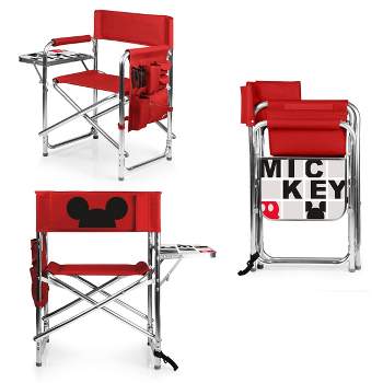 Picnic Time Disney Mickey Mouse Folding Camping Sports Chair - Red