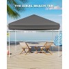Pop-Up Canopy, Foldable Outdoor Sunshade Shelter, One-Push Setup Tent for Events, Parties, Camping and Commercia - 2 of 4