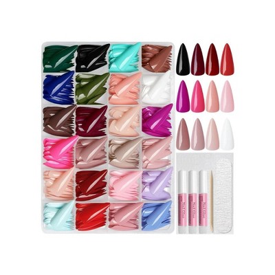 LOVELAY CREATIONS 576 Pieces Long Fake Nails
