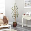 Nearly Natural 5.5-ft Olive Artificial Tree in Decorative Planter - 4 of 4