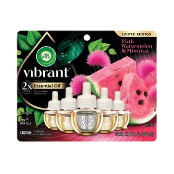 Air Wick Scented Oil Vibrant Refill Air Freshener Pink Watermelon & Mimosa - 5ct