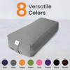 Sol Living Yoga Bolster Pillow with Removable Cover Rectangle - 3 of 4