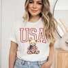 Simply Sage Market Women's USA Bear Short Sleeve Graphic Tee - 2 of 4
