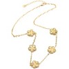 18K Gold Plated Clover Necklace for Women, Stainless Steel Four Leaf Pendant, Adjustable Dainty Lucky Jewelry Gift - 2 of 4