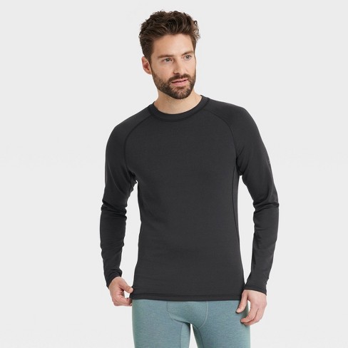 Men's Fitted Cold Mock Long Sleeve Athletic Top - All In Motion