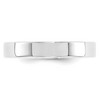Black Bow Jewelry 4mm 14K White or Yellow Gold Flat Comfort Fit Band - 3 of 4