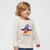 The Juniper Shop Chick Or Treat Watercolor Distressed Toddler Long Sleeve Tee - 3 of 4