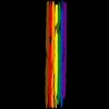 Adult Design By Humans Pride Rainbow Vertical Stripe By alphalezbean T-Shirt - 2 of 2