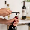 True TrueTap Soft Touch Black Double Hinged Waiter’s Corkscrew, Stainless Steel Wine Key with Foil Cutter - 2 of 4